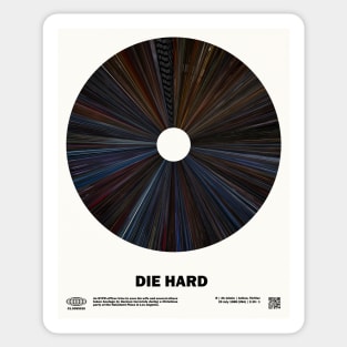 minimal_Die Hard Warp Barcode Movie Sticker